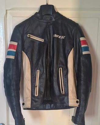 Giacca Moto Dainese in Pelle Vintage / Café Racer