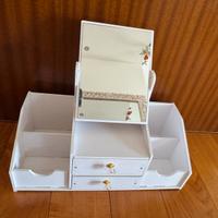 Porta trucchi/porta gioie con specchio