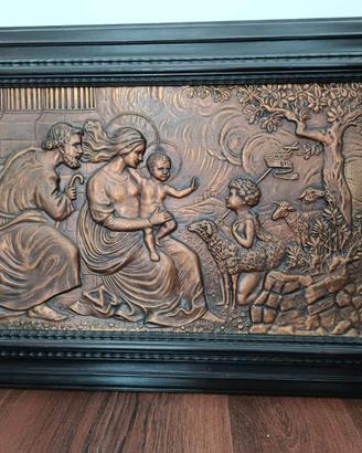 Quadro da parete/capoletto legno e rame