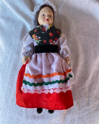 Bambola vintage ceramica