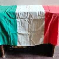 Antica Bandiera Vissuta Italiana Tricolore Vintage