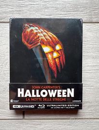 Halloween la notte delle streghe blu ray 4k raro