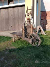 cariola in legno anni 40-50