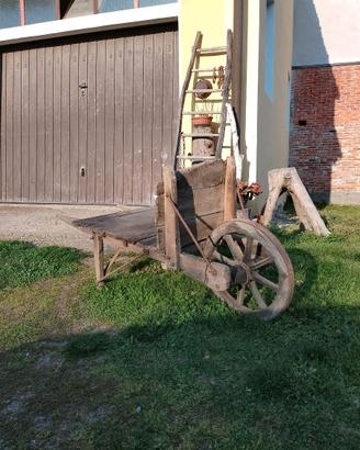 cariola in legno anni 40-50