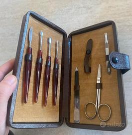 Set vintage strumenti manicure e pedicure