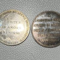 2 medaglie commemorative abate Gerini Emanuele