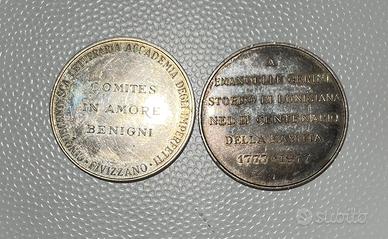 2 medaglie commemorative abate Gerini Emanuele