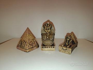 Set decorativo stile egizio in resina o pietra 