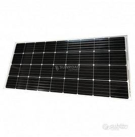 Kit pannello solare 100W + regolatore + staffe + c