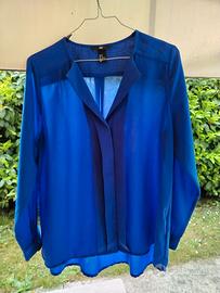 Camicia donna leggera bluette