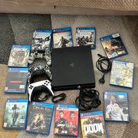 Ps4 Slim 1tb + 3 controller + 12 giochi + cavi