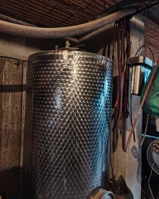 Botte in acciaio inox lt. 1000 da stoccaggio