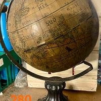 Mappamondo Antico XIX Sec. - Pezzo Da Collezione