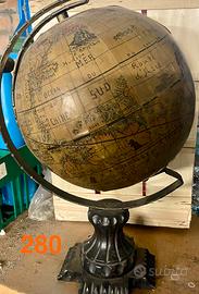 Mappamondo Antico XIX Sec. - Pezzo Da Collezione