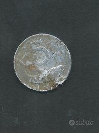 5 Lire 1952 Delfino  D