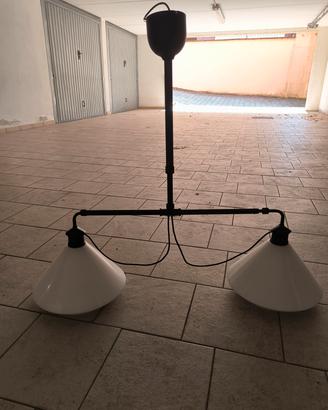 Lampadario stile bar/bigliardo
