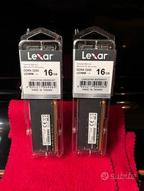 RAM DDR4 3200MHz UDIMM LEXAR 32GB (2x 16GB)
