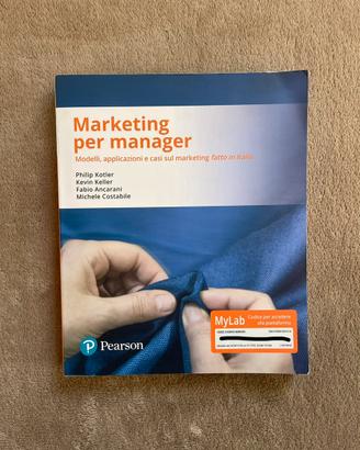 Libro Marketing per manager, Kotler - Keller