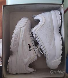 Fila disruptor hot sale bianche alte