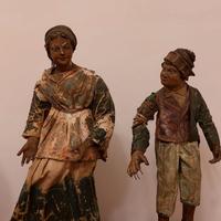 STATUE PASTORI NAPOLETANI BORBONICI SCULTURE 