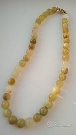 Girocollo di pietra naturale avventurina.