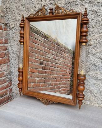 Specchio specchiera vintage legno