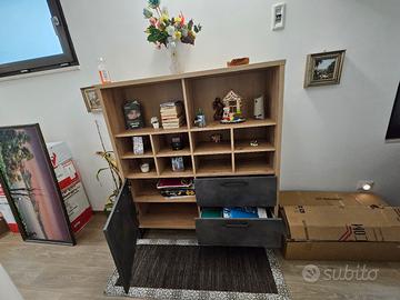mobile soggiorno-libreria 