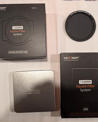 kit filtri fotografici a lastra (haida cokin k&f) 