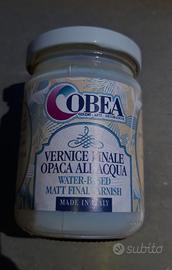 Vernice finale all'acqua, marca Cobea, découpage.