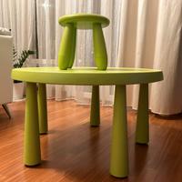 TAVOLINO IKEA VERDE + 4 SGABELLI IKEA VERDI