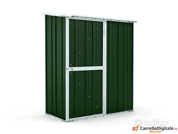 Casetta box giardino Acciaio 155x100 verde scuro