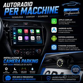 AUTORADIO PER MACCHINE & TELECAMERA DI PARCHEGGIO