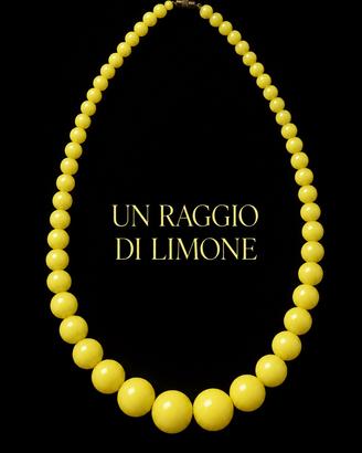 Collana vintage 60s perle vetro degradé gioiello