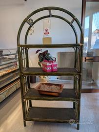 scaffale Bamboo e rattan