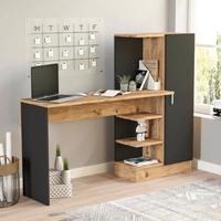 Scrivania con libreria 