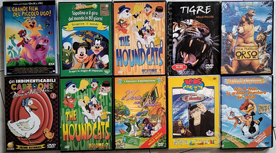 Lotto 10 DVD cartoni e film per bambini – Ottime