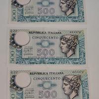 Banconote 500 lire Mercurio