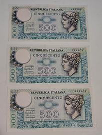 Banconote 500 lire Mercurio
