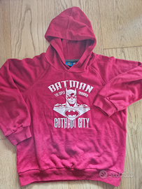 Felpa con cappuccio batman 10 anni