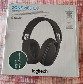 Logitech Zone Vibe 100 Cuffie Wireless Over-Ear Le
