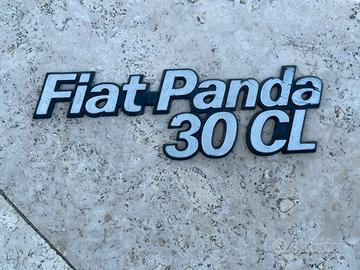 Scritta posteriore Fiat panda 30 CL