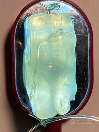 AQUAMARINA certificata pepita 420 mm, ciondolo