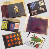 Album di 34 pagine, con origami, intarsi, intagli,