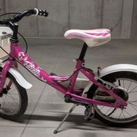 Bicicletta per bambina 4–6 anni, ruote 16''
