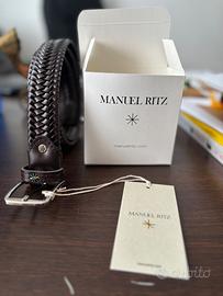 Continua uomo in pelle intrecciata manuel ritz