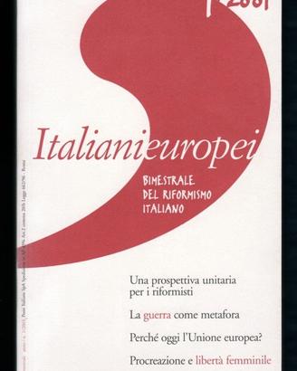 Rivista ITALIANIEUROPEI Anno I n. 1 Nov./Dic. 2001