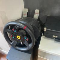 Volante Thrustmaster T300 e cambio/freno a mano