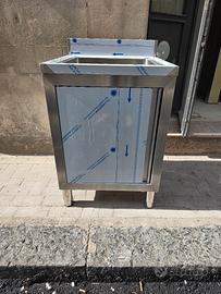 Lavello inox armadiato 1 vasca 