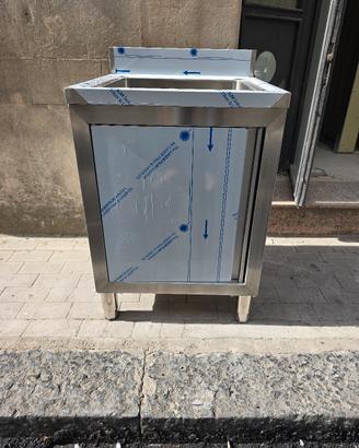 Lavello inox armadiato 1 vasca 
