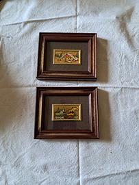 Quadri serigrafia su foglia d’oro zecchino 23 KT